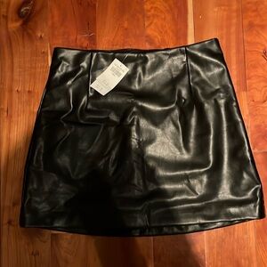 Vegan leather skirt